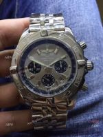 Breitling Chronomat Stainless Steel Replica Watch Gray Dial